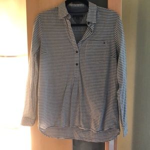 Tommy Hilfiger Quarter Button Blouse